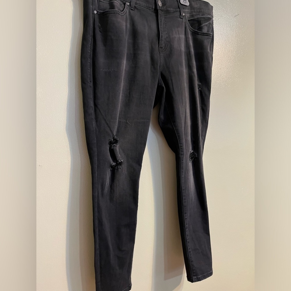Lularoe Womens Simply Comfortable Distressed Stretchy Comfort Waist Jeans Sz 36 - Picture 2 of 14